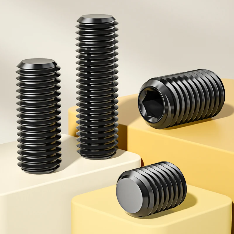 Blind Headless  Point Hexagon Socket Grub Set Screw Nickel Plated  Hex  Head  DIN913 12.9 carbon steel  304 Stainless Steel