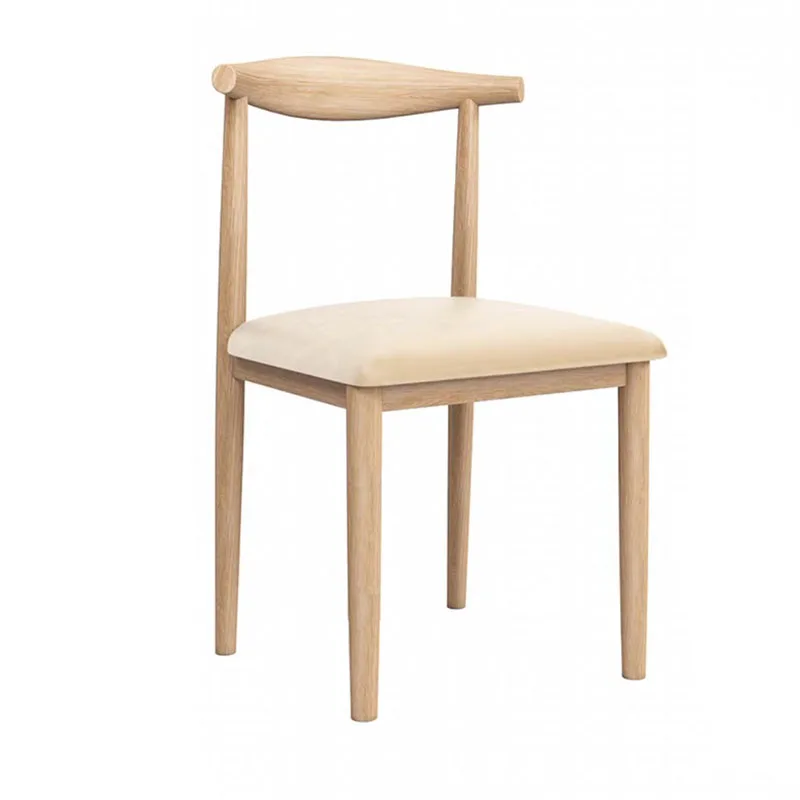 New Design Wood Transfer Leg Dining Chair With Soft Seat