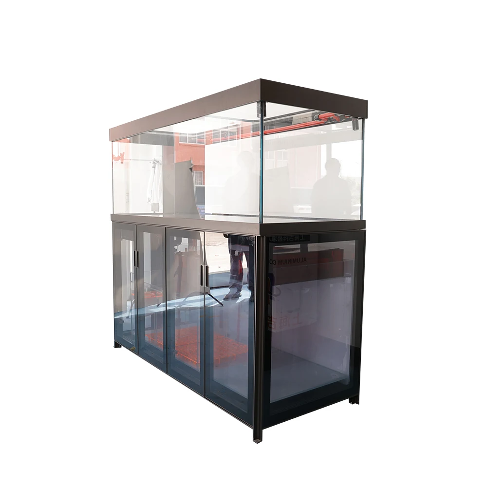 New product fashion fiber glass aquarium fish tank large outdoor golden dragon fish tank