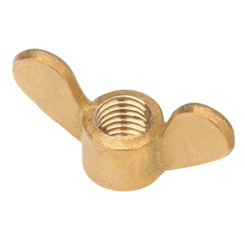 Brass Wing Nuts M6 M7 Rounded Wing Butterfly Wing Nut