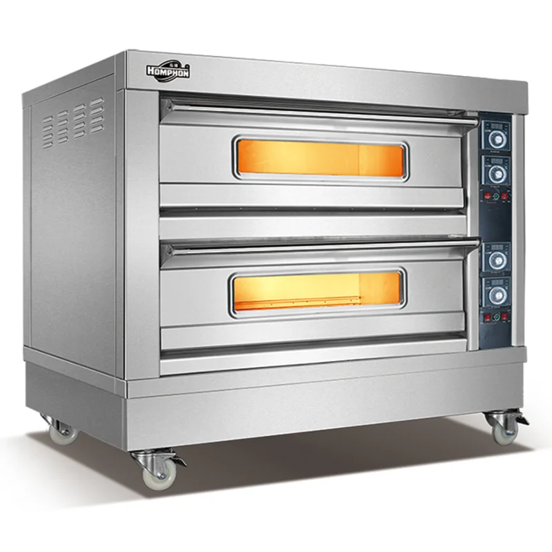 Electric Ovens Commercial  2 Deck 4 Tray Pizza Oven Machines Bakery  Complete Bakery Equipment