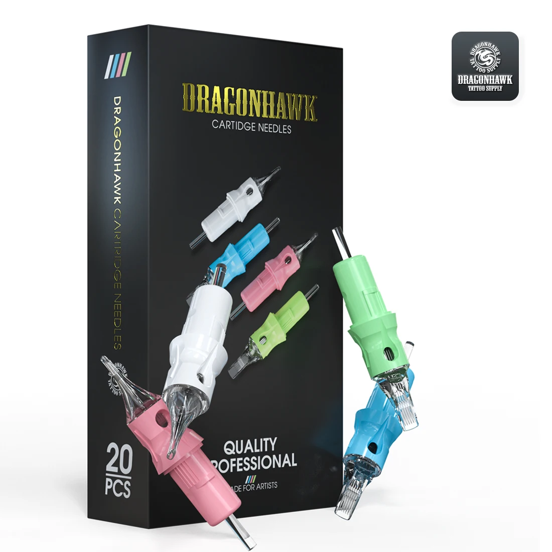 Dragonhawk Labs Individually Packaged Tattoo Cartridges Needles 20pcs/box for Tattoo Starter
