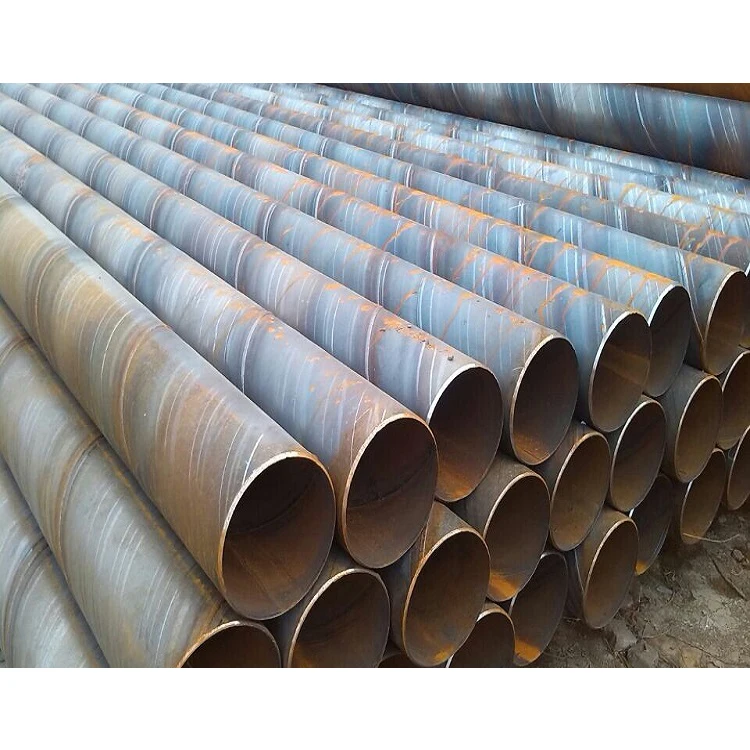 China Factory Astm A36 Steel Pipe Epoxy Coating Steel Piling Tubes Ssaw Welded Perforated Drainage Pipes