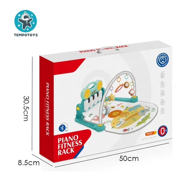 Tempo Toys Baby Play Mat Activity Gym Mat With Piano & Rattles Baby Toys Sleep Soothing Playmat Newborn Baby Play Mat