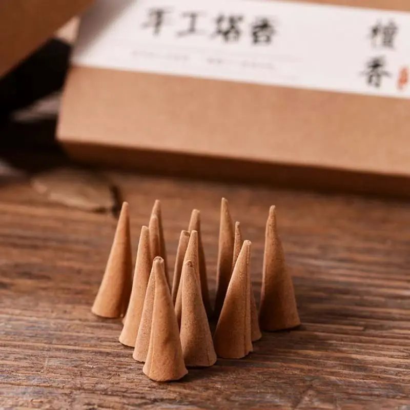Customization Welcome Wholesale Natural Handmade Tower Cones Oud Sandalwood Incense Cones