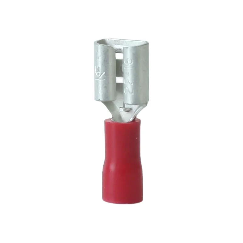 Cable Lugs Types 18-24 AWG Insulated Crimp Wire Connector PVC Material Female Terminals
