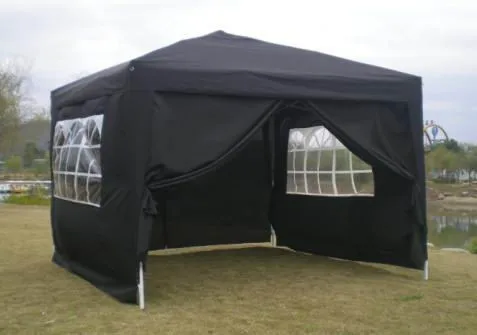 Folding Commercial Waterproof 3x3m Custom Aluminum  Gazebo Pop Up Outdoor Canopy  Tents With Pvc Window