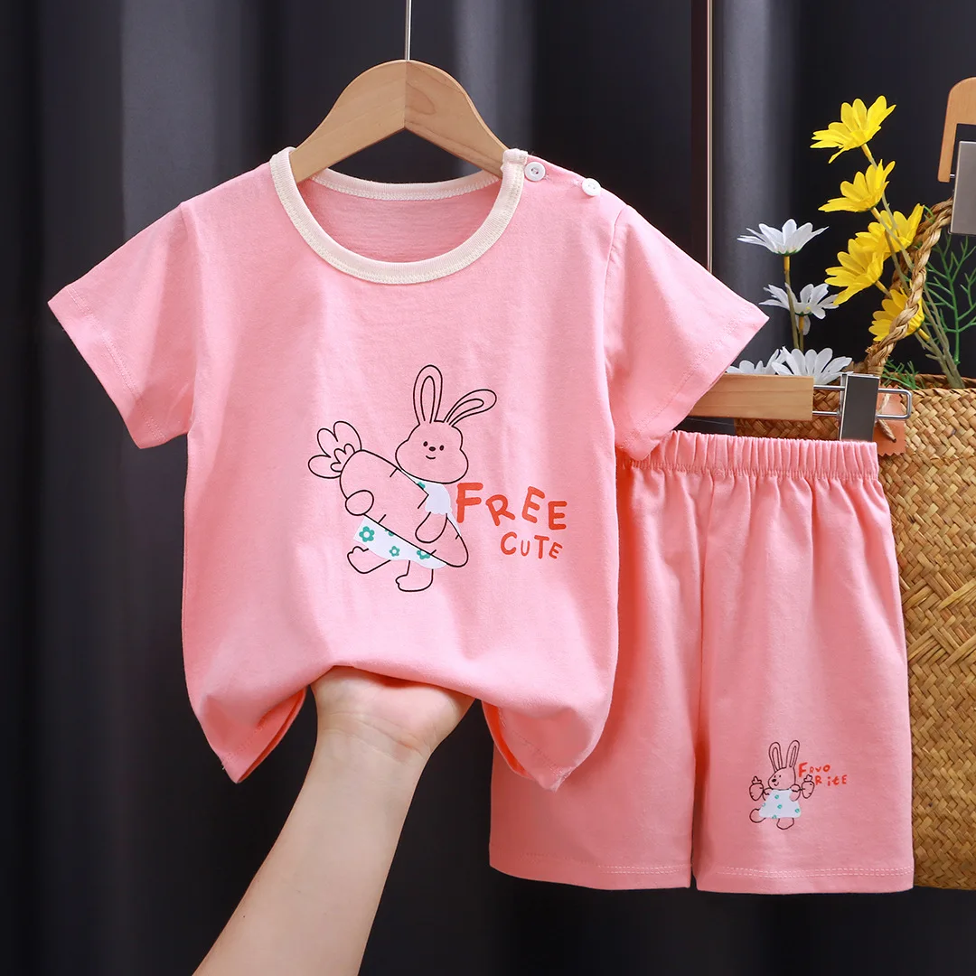 BSM535 New Year Clothes Online Shopping Kids Boys Short Sleeve Tshirt And Shorts Sets Children Clothing Summer Two Pieces Outfit