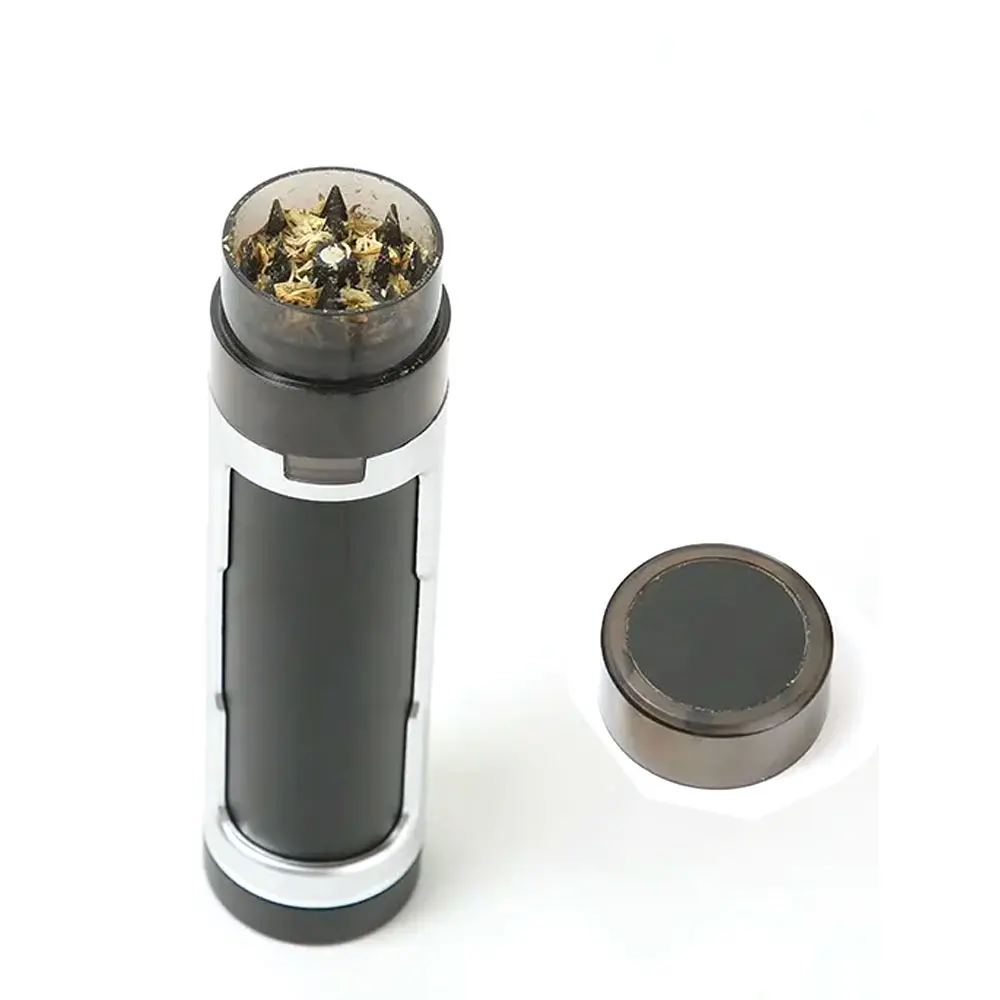 Custom Logo Newest Manual Plastic Herb Spice Flower Funnel Filler Smoking Accessories Tobacco Grinder With Storage Case