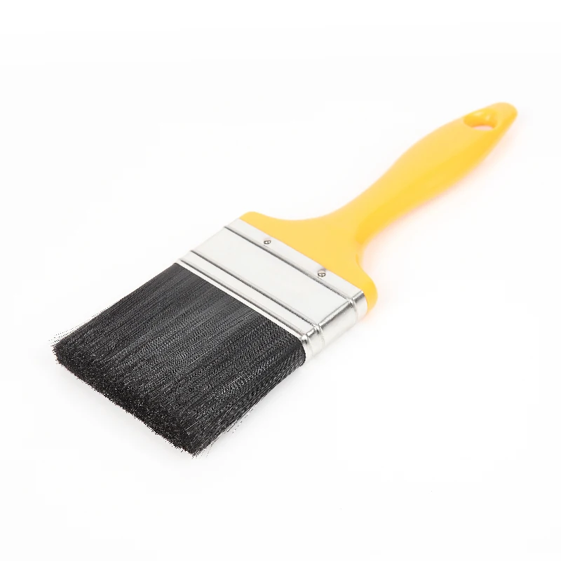 MSN 1205 Custom Synthetic Filament Paint Brush Metallic Steel Ferrule Quality Industrial DIY OEM Support Hot Sale Good Price