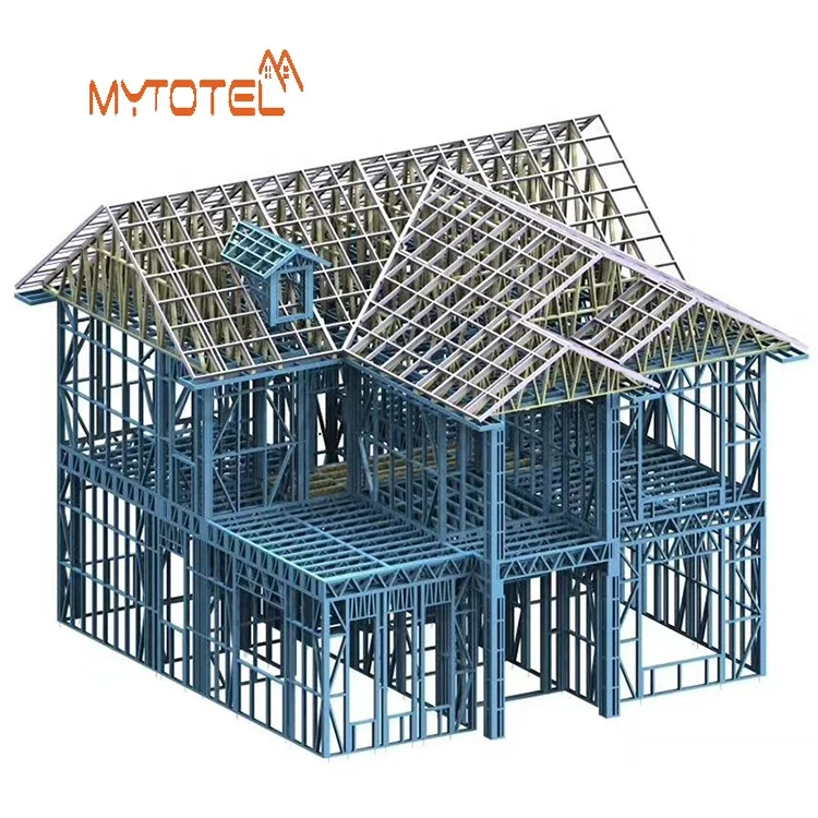 Mytotel light steel frame uran wholesale all construction material wood house frame house