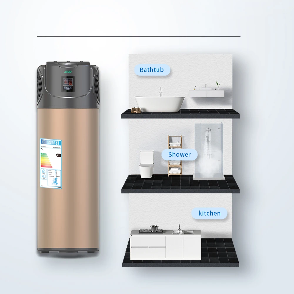 JNOD R134A Air Source All In One Heat Pump Water Heaters High Temperature 75 Degree