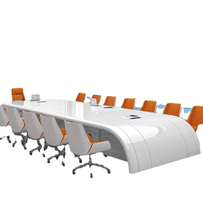 Современный современный набор офисной мебели Простой прямоугольный офисный стол для встреч