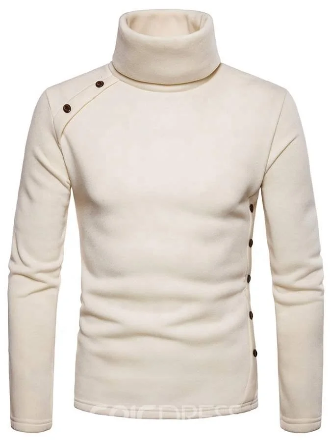 Men Slim Fit Lightweight Long Sleeve Pullover Top Turtleneck T-Shirt Full black high neck wear in winter  Body Warmer High Neck