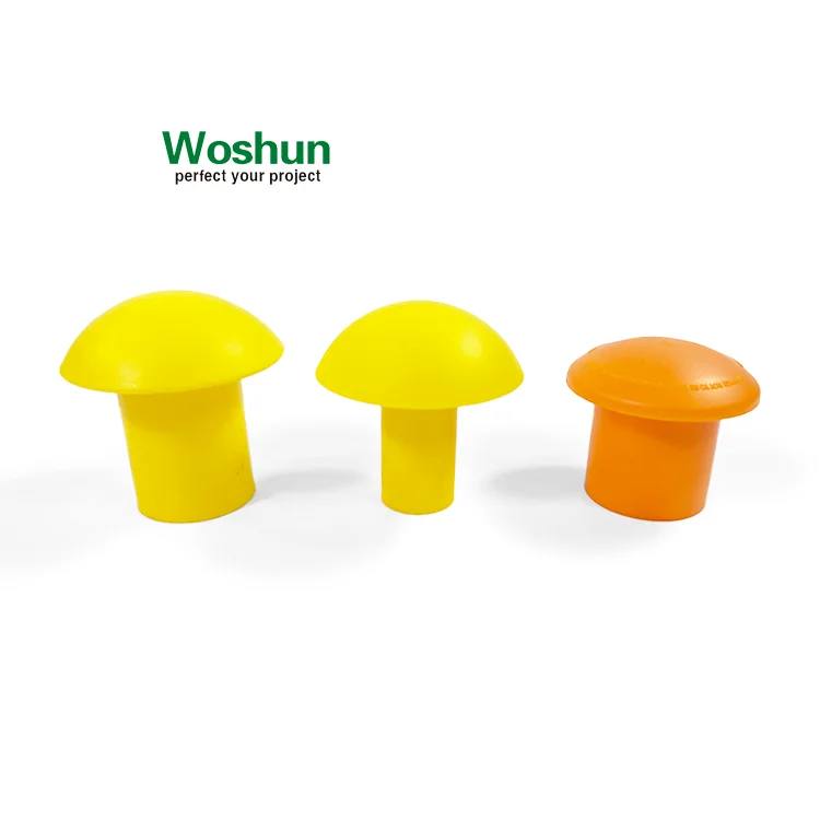 8mm-32mm #2-#8 Yellow & Orange Mushroom Rebar Caps Construction Material Plastic Rebar Safety Cap Plastic Rebar Caps