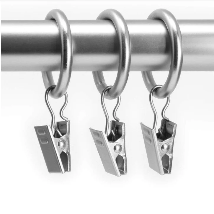 
Factory wholesale heavy duty multiple color curtains ring clips 
