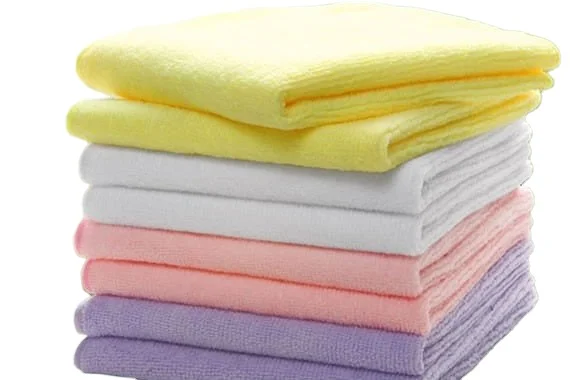 High quality soft and lint free microfiber pearl  custom printed towels