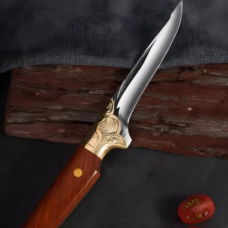 4 Pcs Slaughterhouse Kitchen Butcher Knife Super Sharp Slicing Knife Longquan Forging Boning Knife