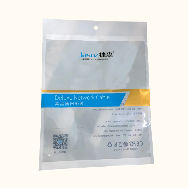 Conversion Head plastic bags Data Cable packaging bags  Type C plastic packaging for Adapter
