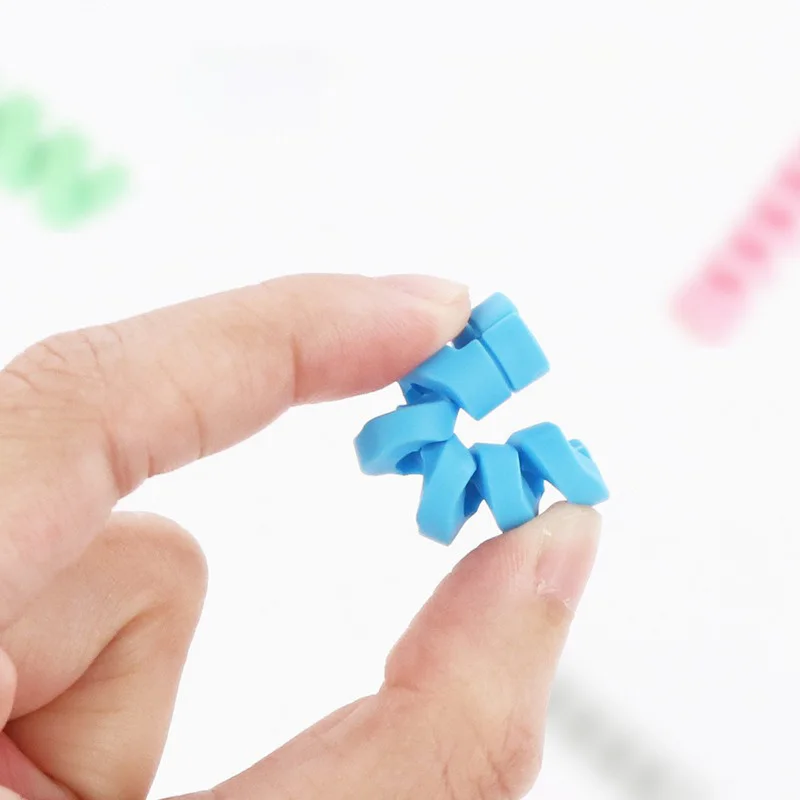 DS2344 Cable Protector Universal Silicone Data Cable Spiral Winder Wire Cord Organizer Cover for USB Charger Cable Cord