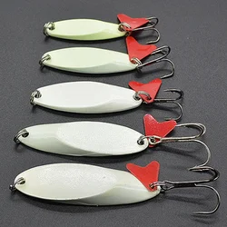 solid wedge kastmaster style spoon casting metal fishing lure pesca peach bait