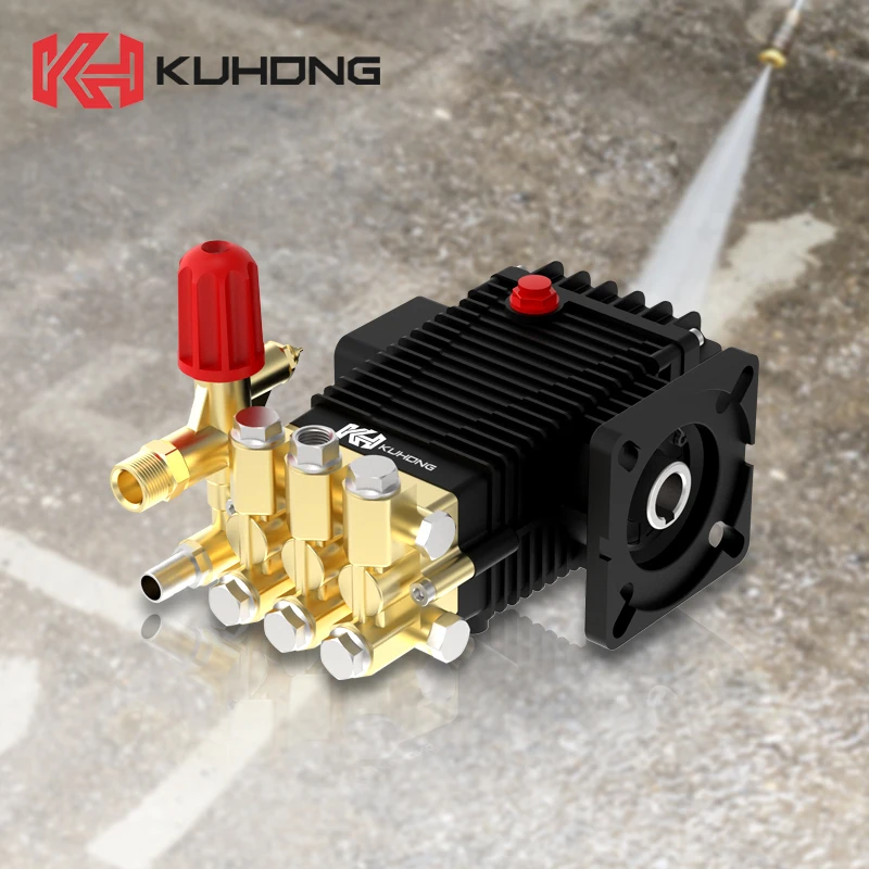 Kuhong 100bar 10L/Min High Pressure Cleaning Machine Crankshaft Pump Plunger Pump 2.5HP High Pressure Water Pump