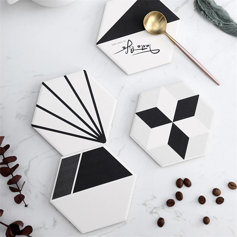 
INS Strong Water Customer Logo Eco Friendly Diatomite Cup Coaster Mat 