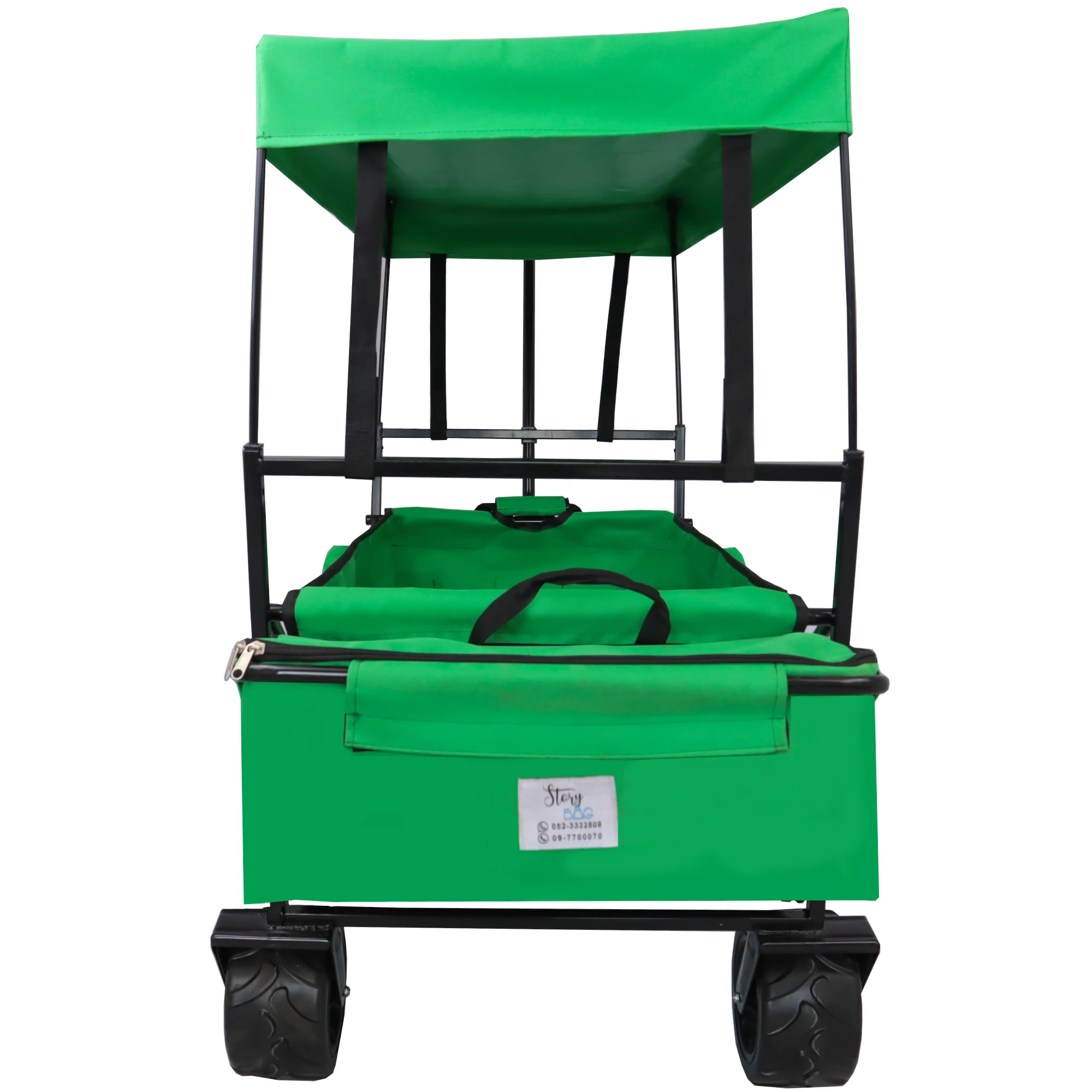 Heavy Duty Folding Hand Truck Beach Utility Cart Trolley Wagon Cart with Load Capacity for Shopping Storage Tools