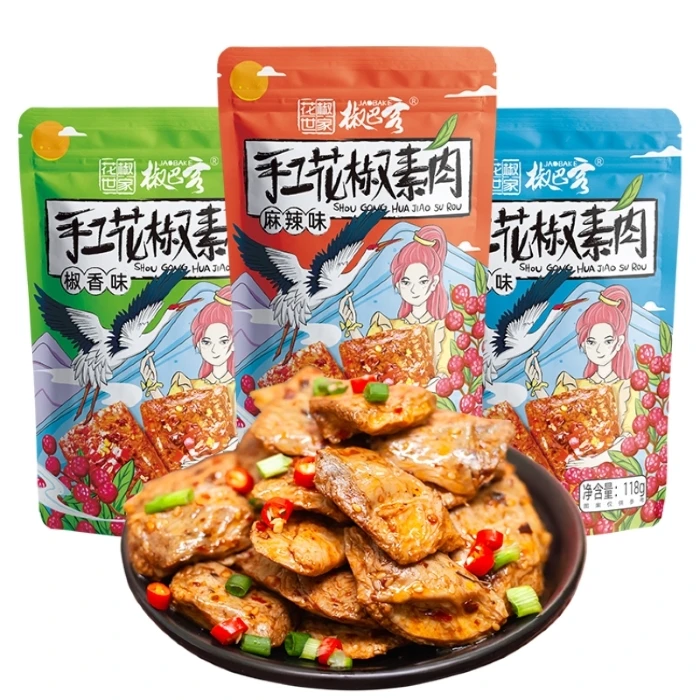  Asia crisp fries peppercorn snacks Spicy vegan meat hand made bean food pepper high output quality Healthy Konjac