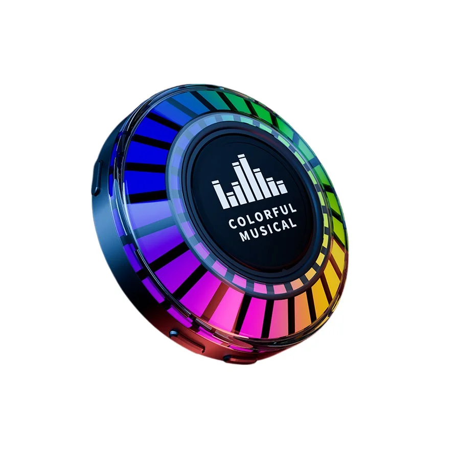 Портативный звукопроводный bt аудио RGB Синхронный пикап ритм светодиодный атмосферный музыкальный свет уличный мини сабвуфер
