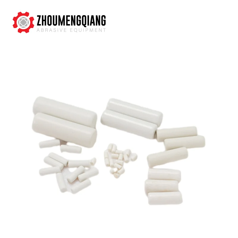 2024 New Customized Abrasive Grit Finishing Cylindrical Beads Ceramic Polishing Tumbling Ceramic Media
