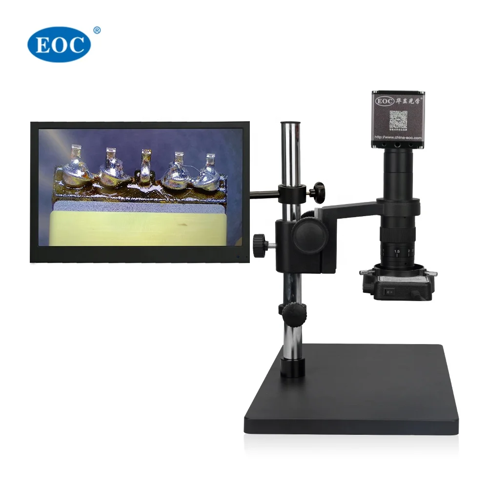 EOC 0.7X to 4.5X optical zoom 1080P H-D-M-I pcb soldering camera digital hd microscope for mobile repair