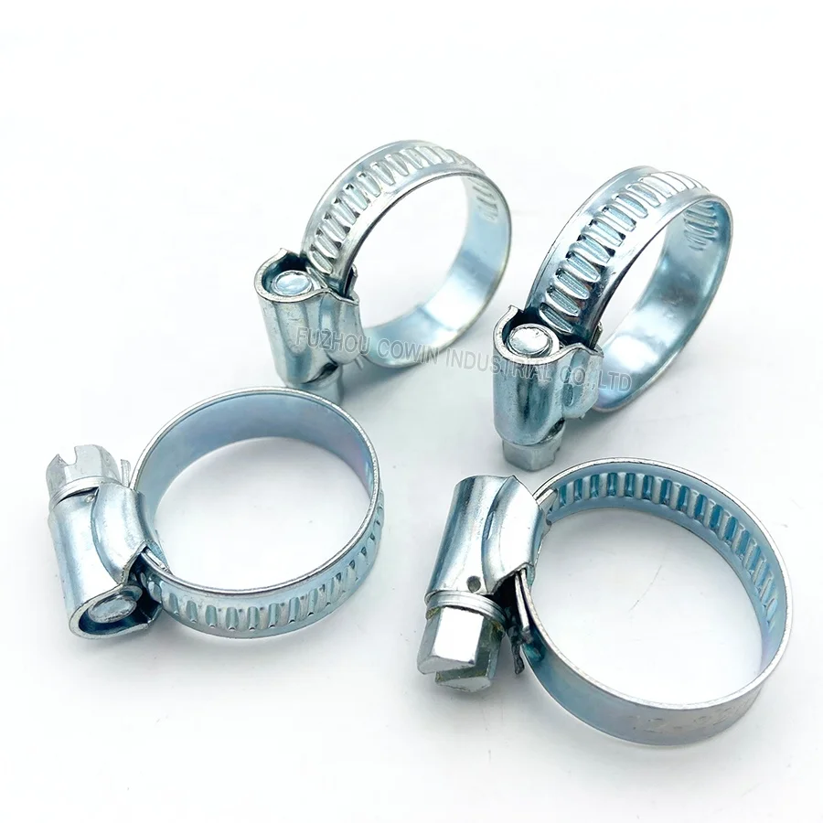 12-22 мм оцинкованная сталь в британском стиле зажим для шланга с червячным приводом