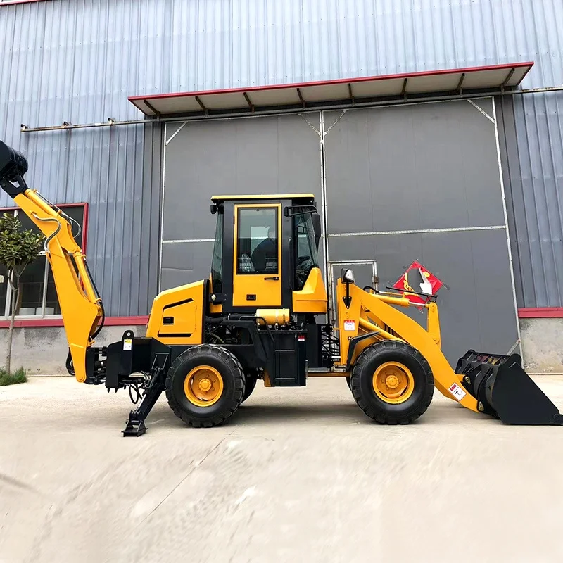 Construction equipment multi-purpose machine front loading rear excavation bucket capacity 0.1 cubic meters compact and durable