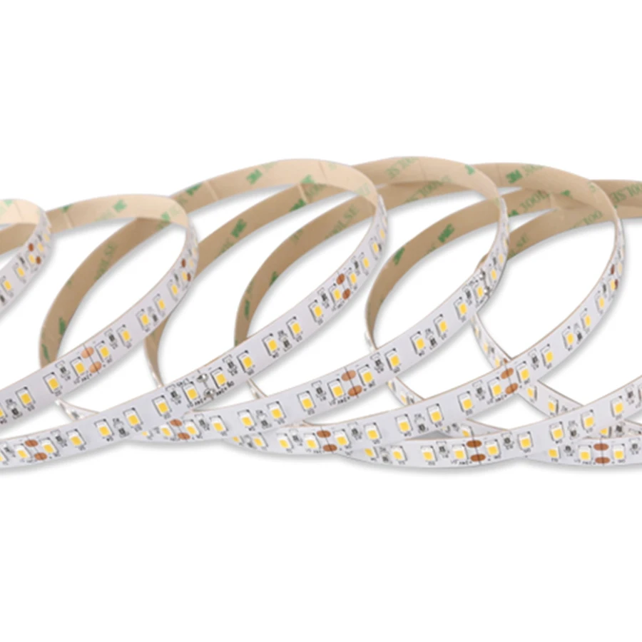 Shenzhen supplier 5m per roll classical DC SDCM 3 SMD2835 120LED 6000K Ra80 flexible waterproof LED strip light ribbon