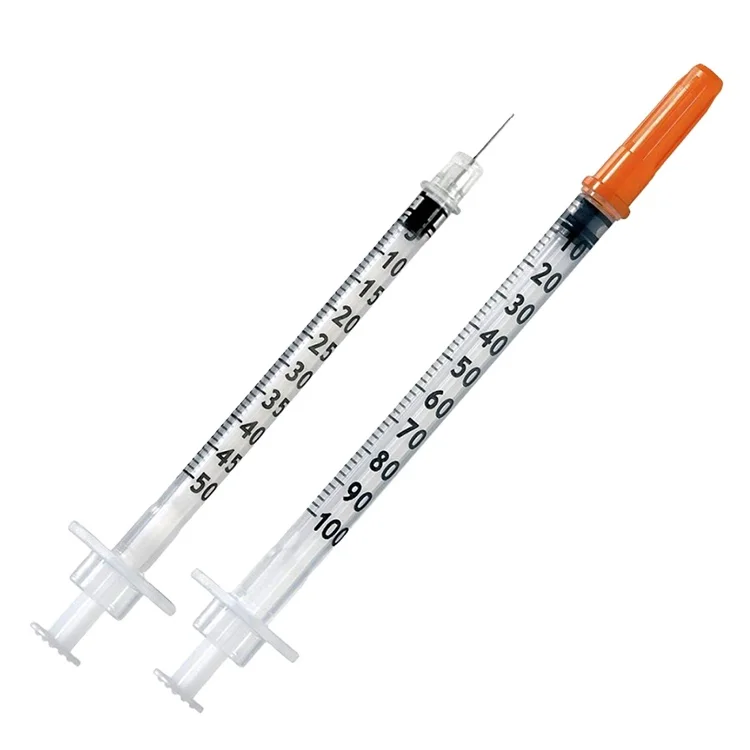 Disposable insulin syringe needle standard 0.3ml 0.5ml 1 ml 30g painless insulin syringe