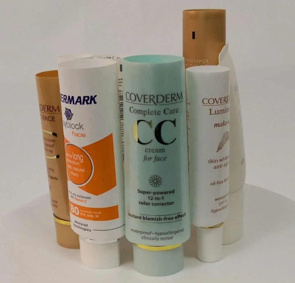 oval shape squeeze cosmetic plastic tube