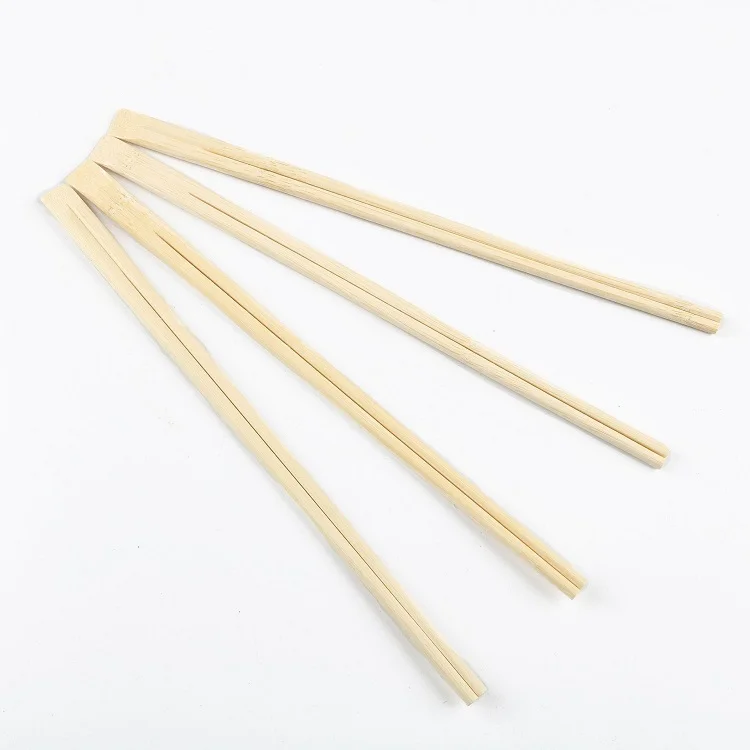 Cheap Wholesale Fast Food Natural Tensoge Bamboo Chopsticks Disposable with semi sleeve Packed