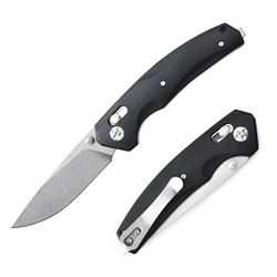 OEM/ODM custom EDC outdoor hunting tactical knives G10 handle material pocket  survival camping folding knife knifes couteau