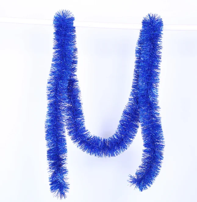 Made in Yiwu hanging holiday tinsel garland wholesale christmas decorations