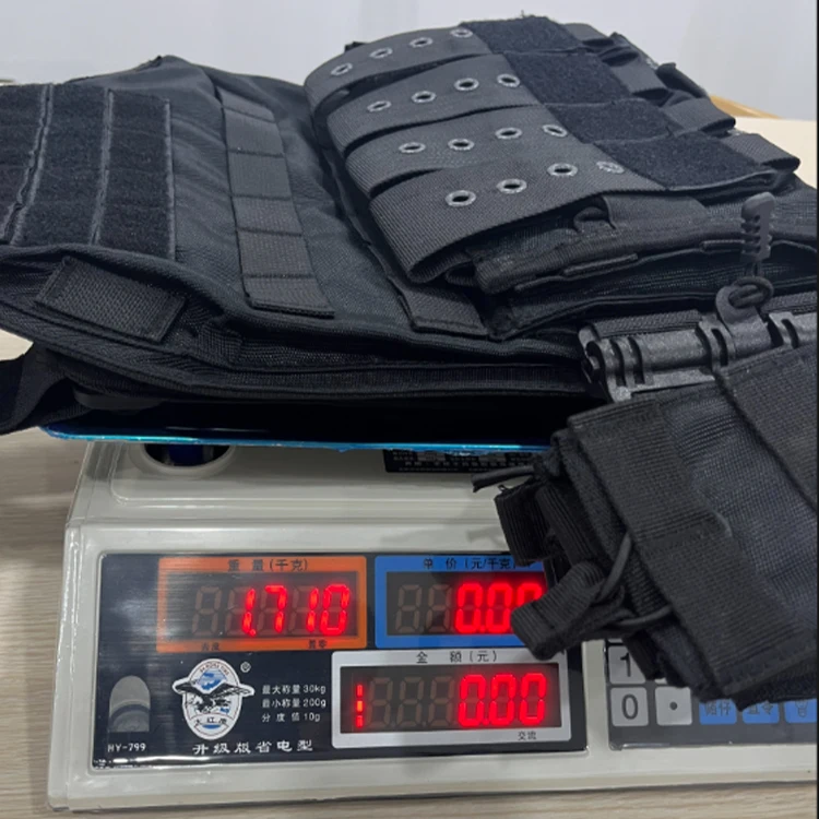 Outdoor Full Coverage PE 1000D Molle Camo Armored Vest Plate Carrier Tactical Vest