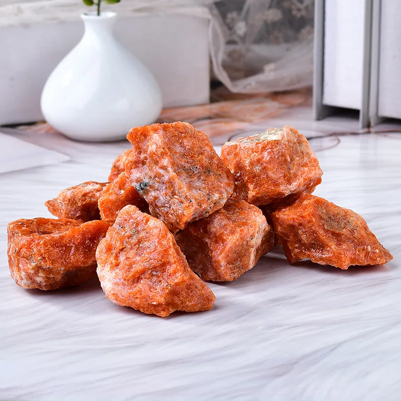 Original Sunstone Wholesale Unpolished Natural Crystal Healing Stones Raw Rough Stone For Collection