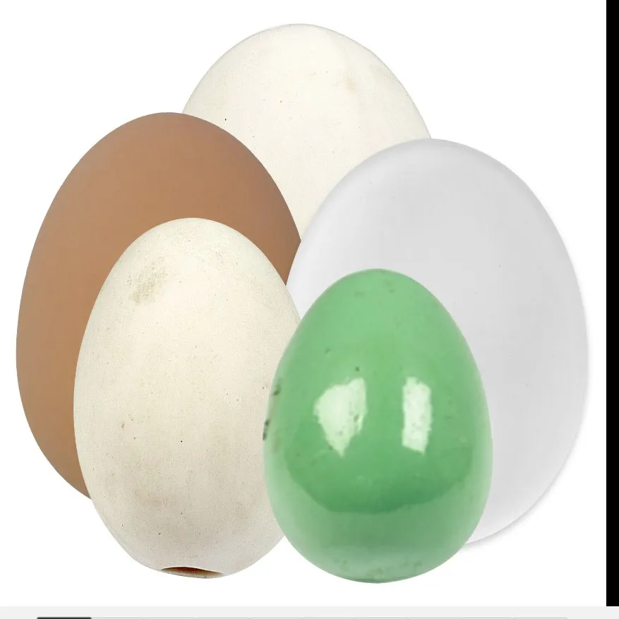 Artificial Chicken Dummy  Fake Eggs Flesh color for Easter Egg Painting DIY Home Decor