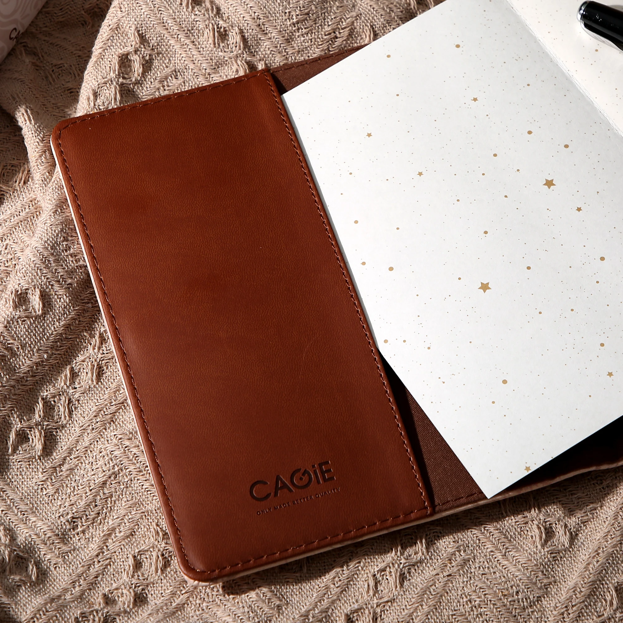 CAGIE A5 Diary with Lock  with Creative Lock Design Pen Loop  Refillable Inner Pages and Ribbon Bookmarks