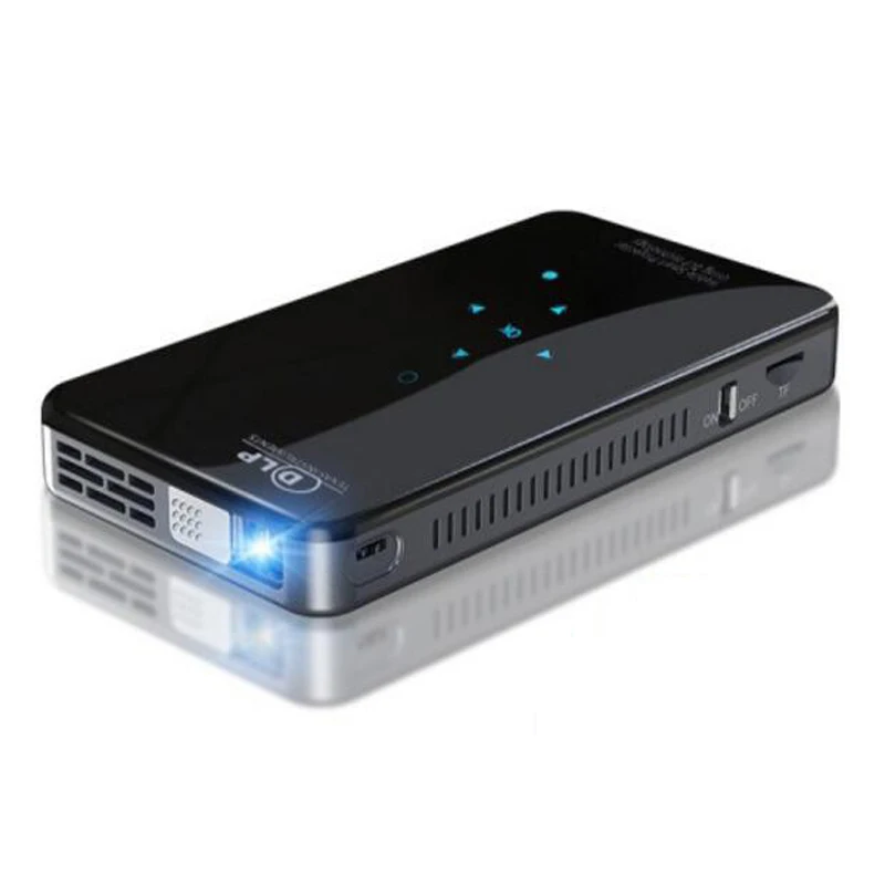 X2 2+16GB Android7.1 mini phone projector 200lumen 5G wifi battery for 3hours play touch keys HD-In 1080P Beamer