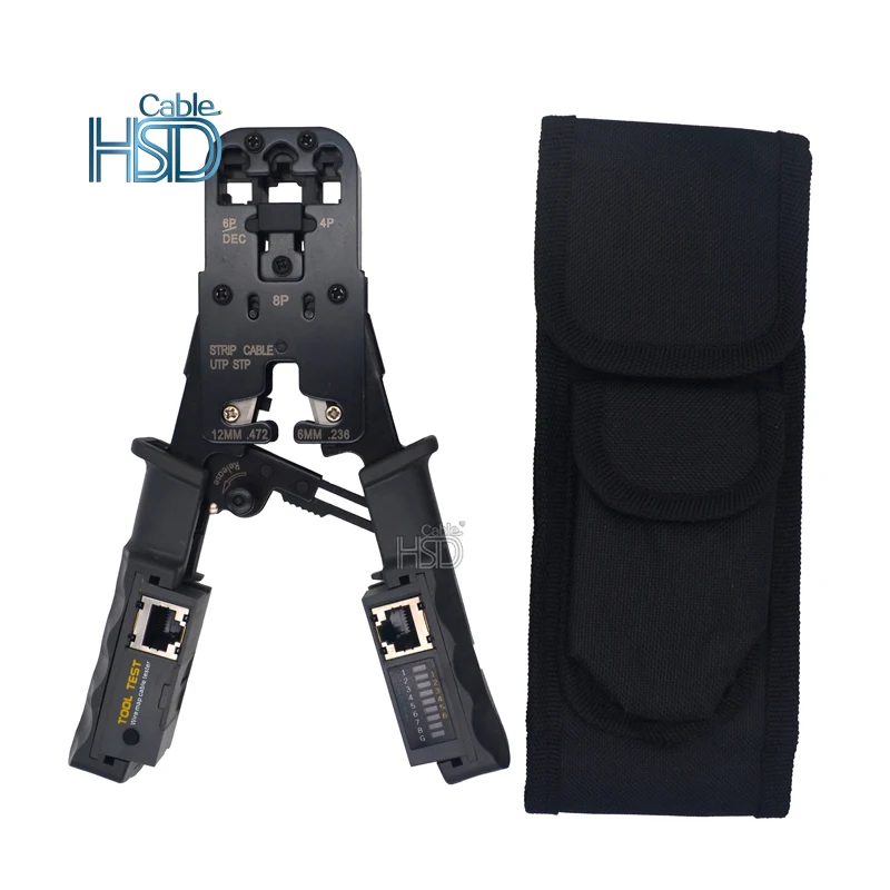 Cat7 Multi Function RJ45 Pex Crimp Stainless Steel Pipe Cat 7 Crimper For RJ45 Connector Cat7 Rj45 Network Crimping Tool