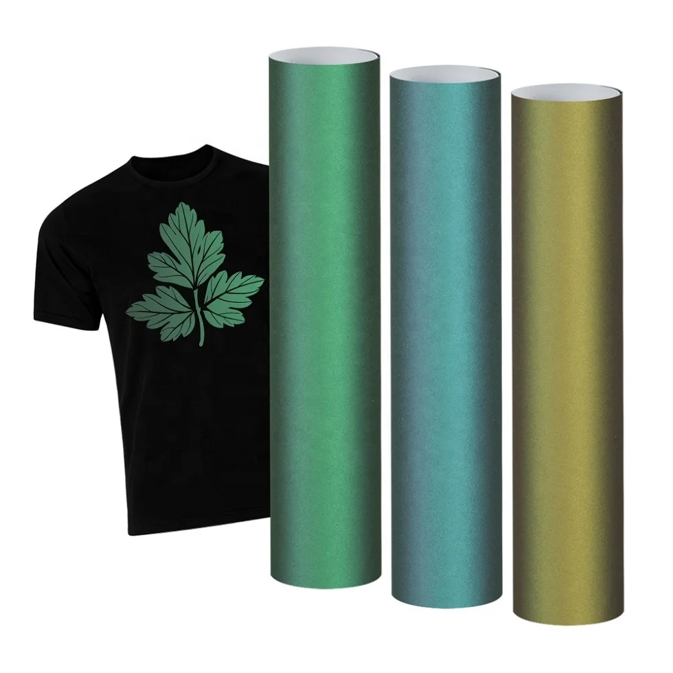 Printable Chameleon  Heat Transfer Printing Film Vinyl Transfer Roll Sheets for T Shirts