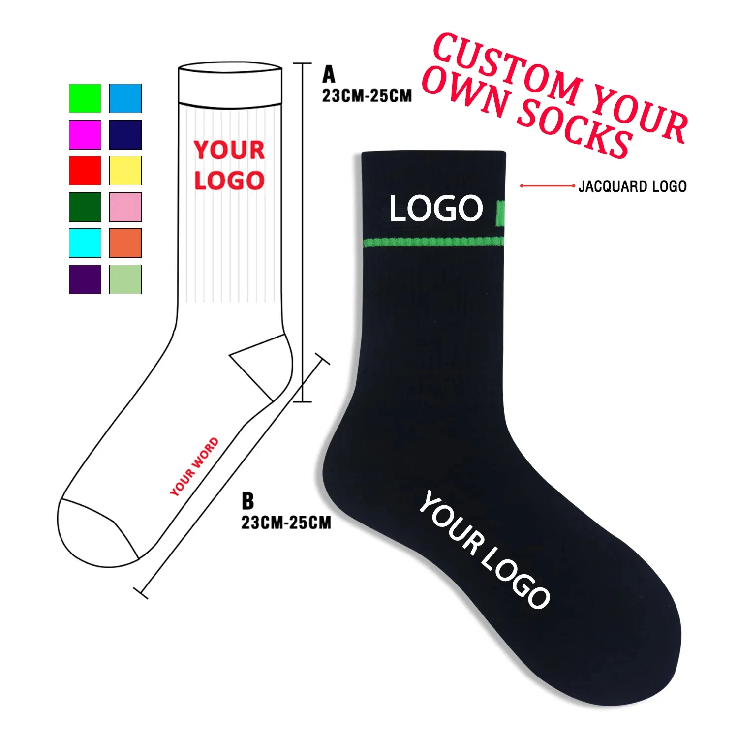 vintage Ethnic Style Woman Logo Print Designer Thermal Custom Winter Organic Merino Wool Socks