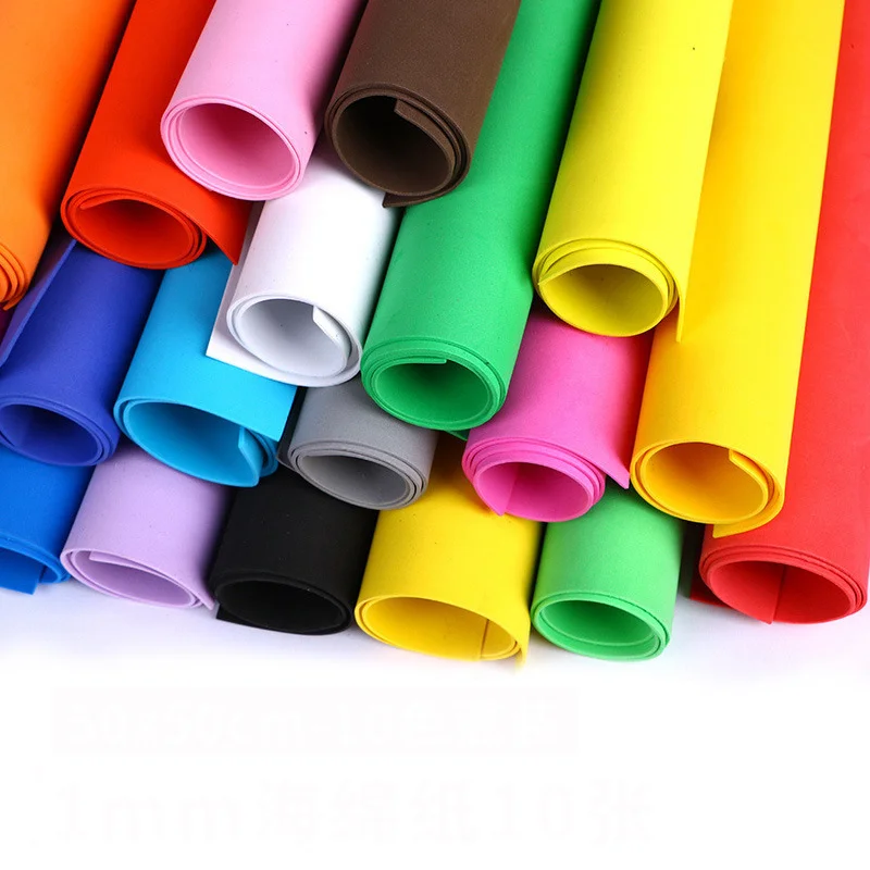 Q-123 Customized Wholesale Foam Cutting1mm 1.5mm 2mm Thick Eva Foam Roll Sheet for Handmade