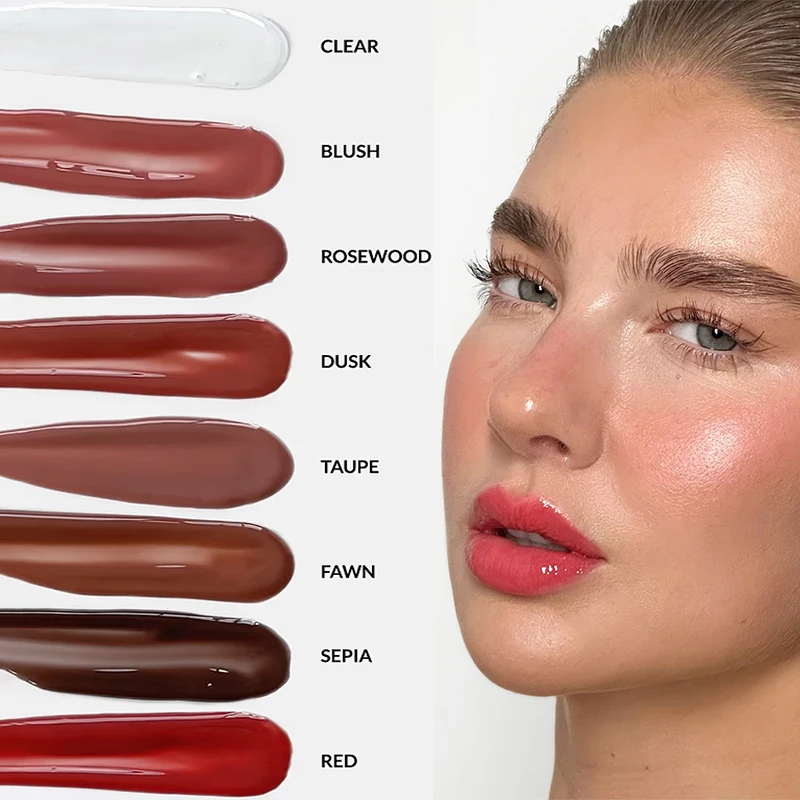 Free Sample Firming & Plumping lip balm butter lipstick Oil Beauty Makeup Organic pink lip gloss clear glitter lip tint